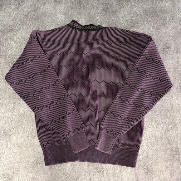 Vintage Claiborne Chunky Knit Sweater Cardigan - Picture 5 of 6